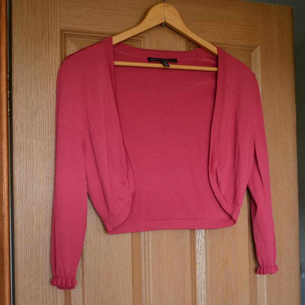 *3 for $12* WHBM Pink Open Cardigan/Shrug Size M